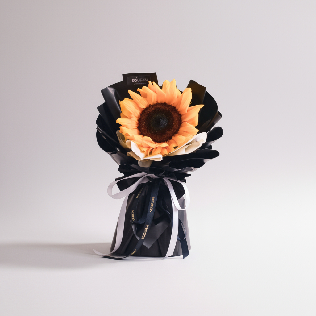 Sunflower mini bouquet- single stalk
