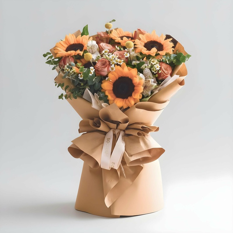Beautiful You Sunflower Hand Bouquet