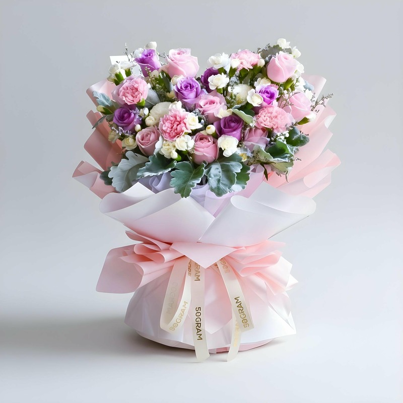 Soulmate Pink Carnation Hand Bouquet