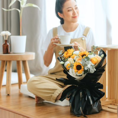 Sunflower vista flower bouquet free delivery kl & pj