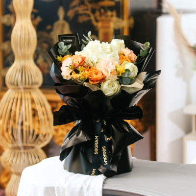 Yellow Genesis Yellow Genesis - White Hydrangea Bouquet Free Delivery KL & PJ