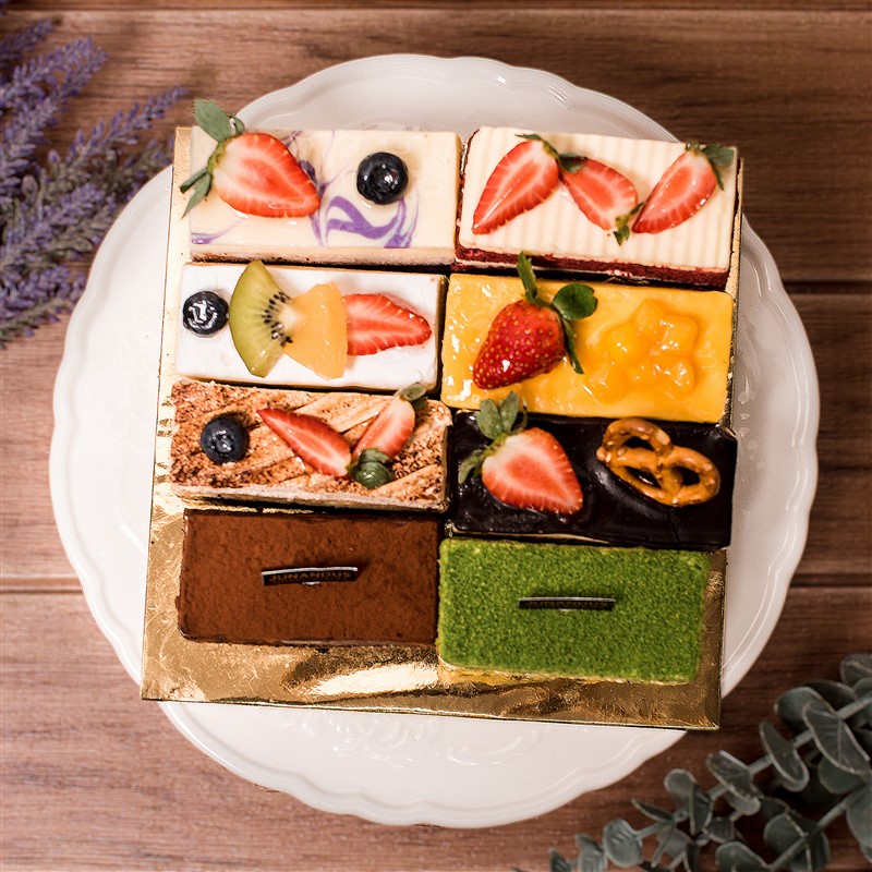Taro cake, red velvet cake, fruit chantily cake, chocolate mango mousse cake, cham cake, opera cake, gianduja chocolate cake, green tea sponge cake, cake, birthday, love, surprise, sweet, free delivery, kl, kuala lumpur, birthday, surprise