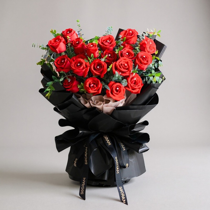 Classic Red Roses Hand Bouquet