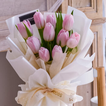 Light pink, tulip, light pink tulip, free delivery, kl, kuala lumpur, birthday, surprise