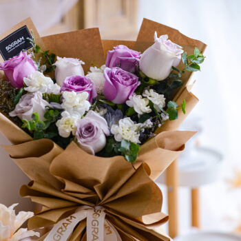 Purple Color Rose, Light Purple Color Roses Flower Bouquet