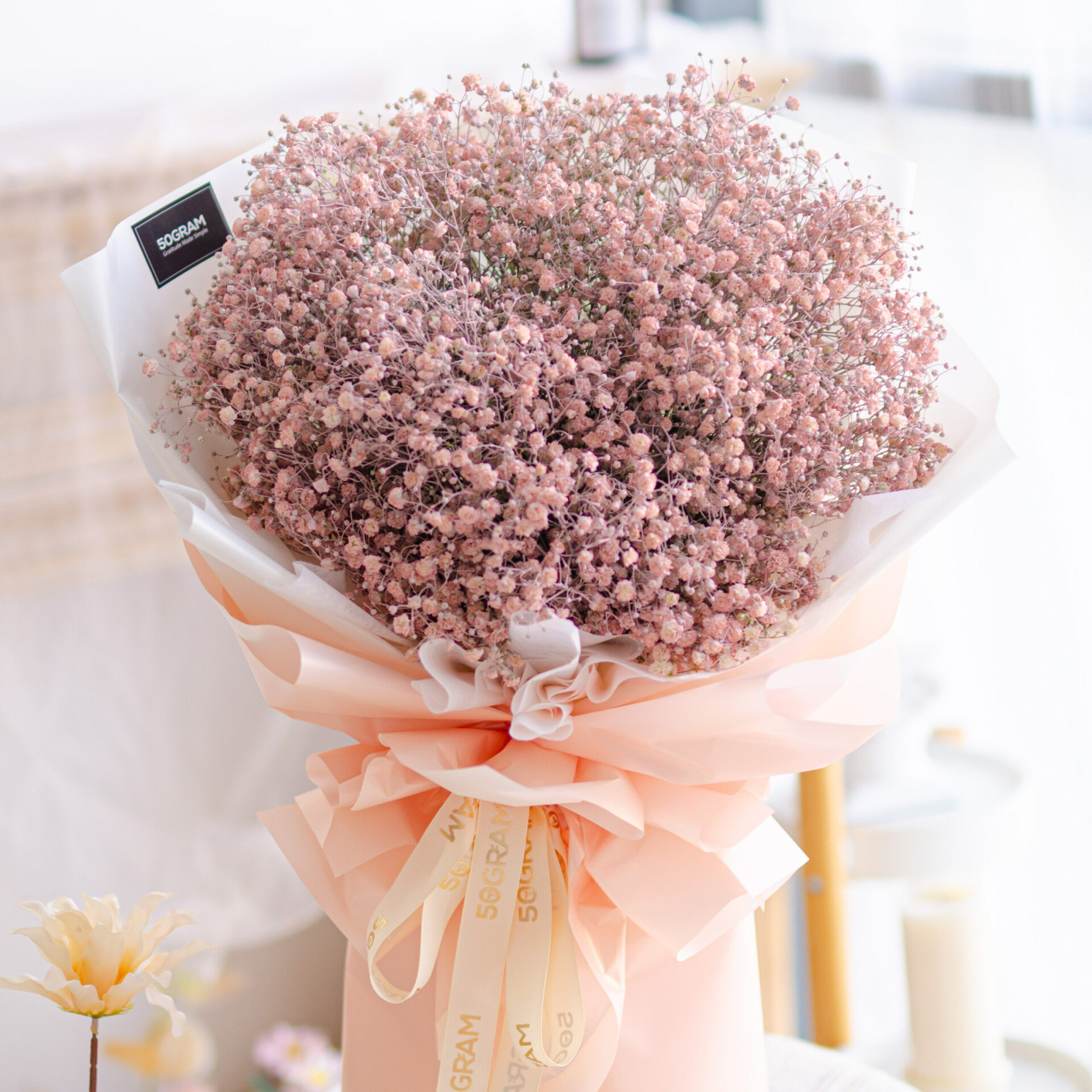 Baby pink, pink, baby breath, free delivery, kl, kuala lumpur, birthday, surprise