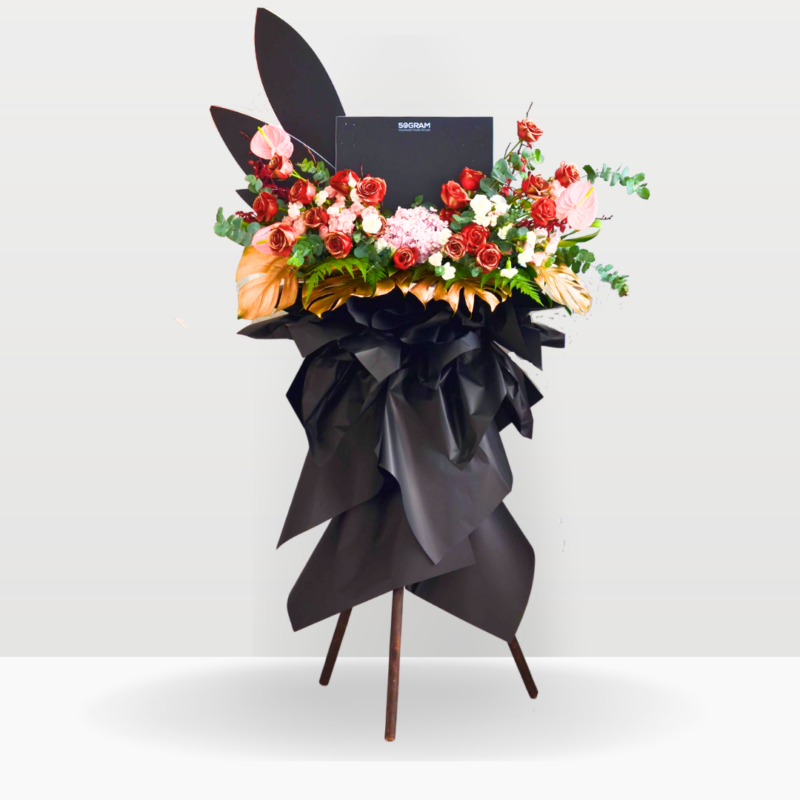 Glowing Fame Upsize Opening Stand Flower Stand Flower Stand & Opening Stand Delivery For Grand Opening in KL/PJ , free same-day delivery flower stand to Klang Valley, KL & Selangor for your congratulatory grand opening.