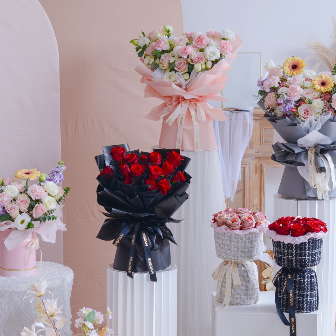 Valentine hand bouquet flower free delivery kl & pj