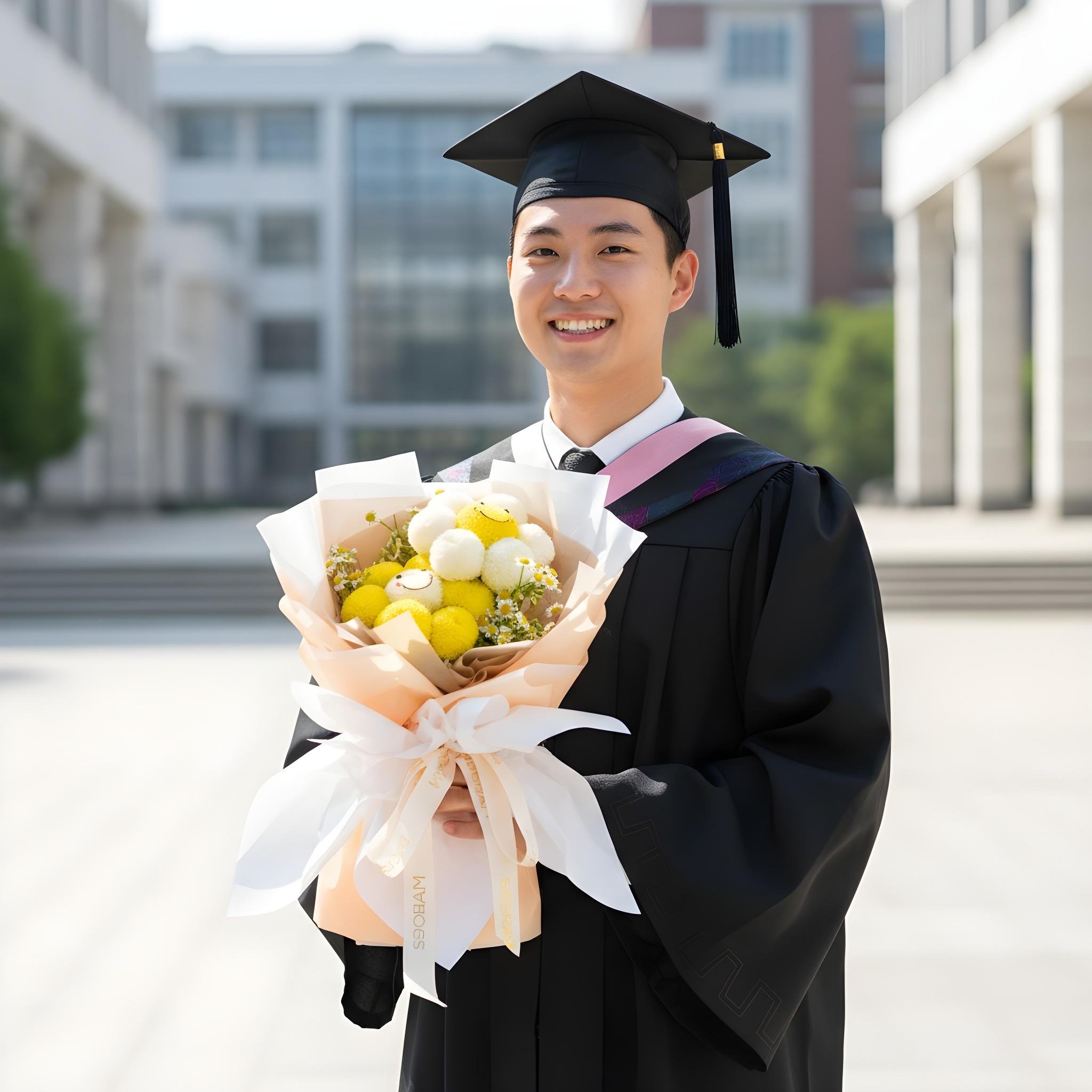 Happy face ping pong hand bouquet - image 3