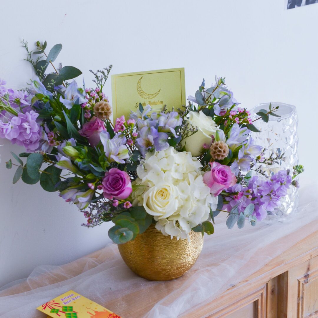 Najma purple roses | flower box - image 2