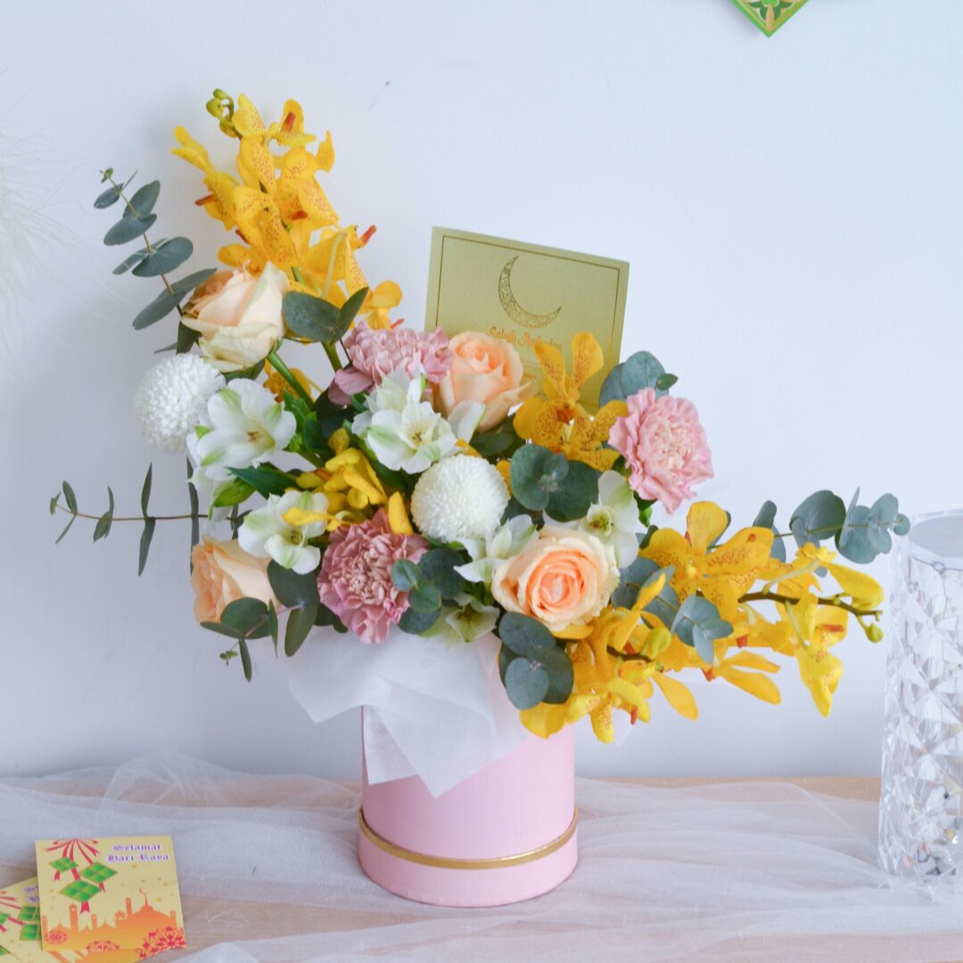 Lailatul yellow orchid | flower box - image 2