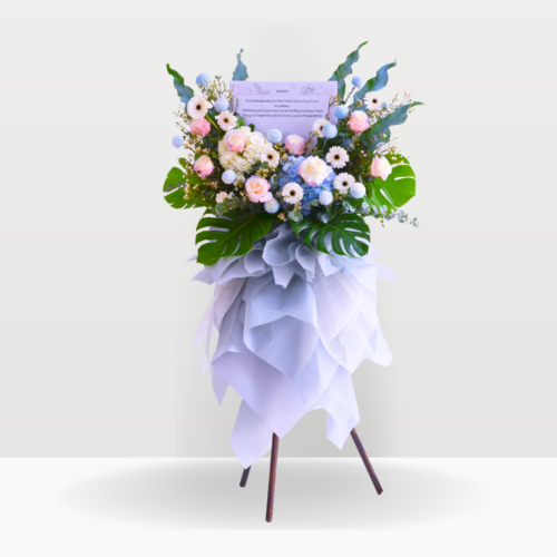 Azure bliss | business opening stand - premium size - free delivery kl & pj