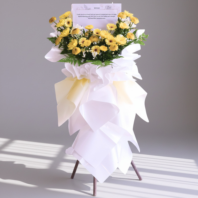 Sunny Serenade | Condolences Flower Stand