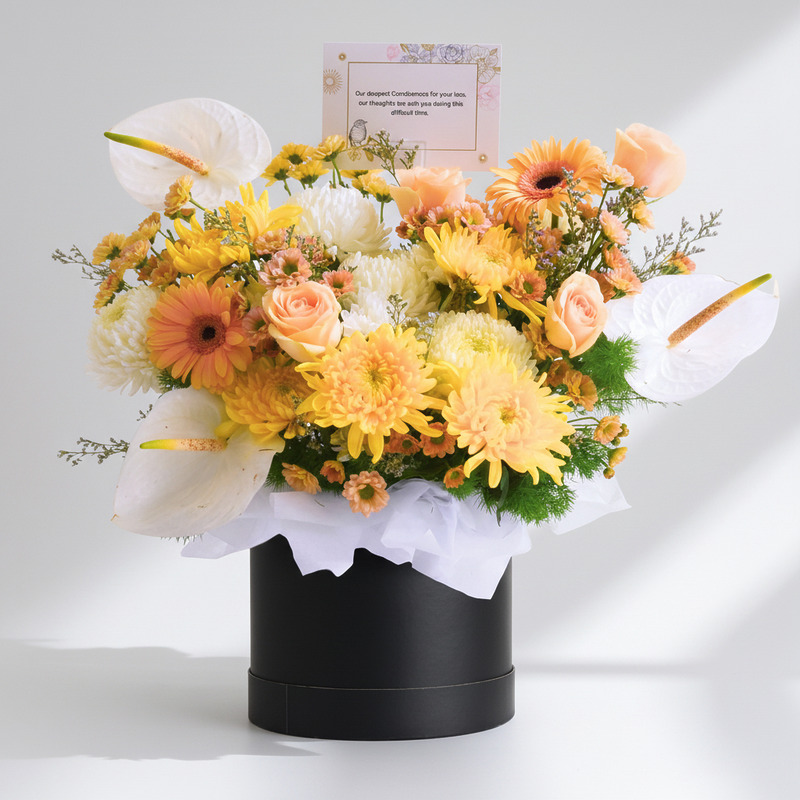 Sunset Remembrance | Condolences Flower Box