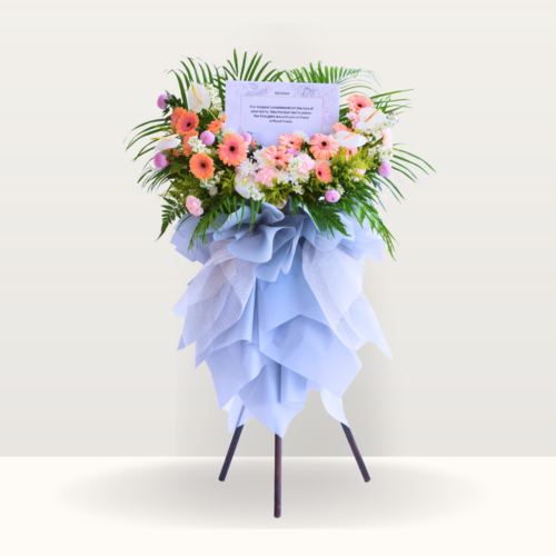 Graceful tribute | condolences flower stand free delivery kl & pj
