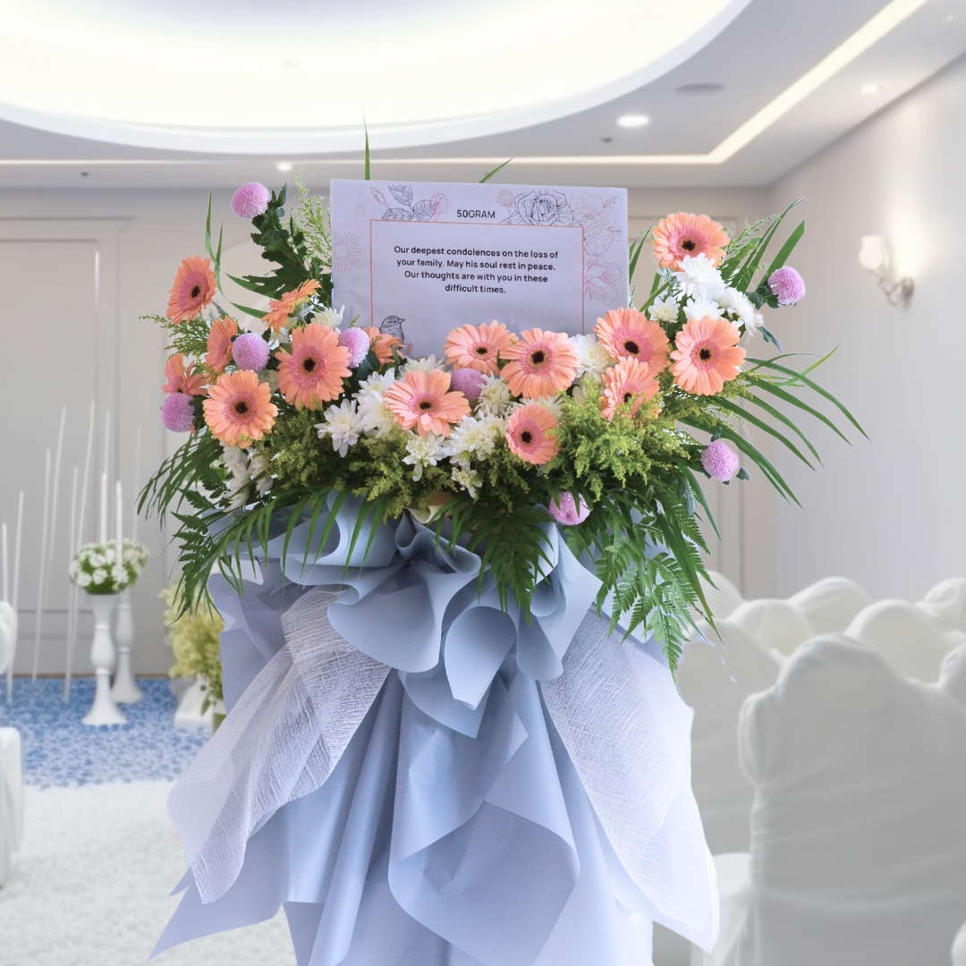 Graceful tribute | condolences flower stand - image 7