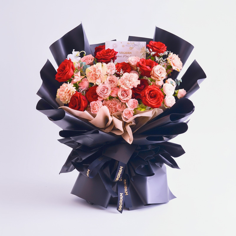 Enchanting Eternity Roses Hand Bouquet