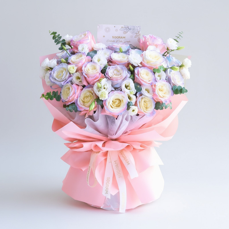 Sweet Promises Aurora Roses Hand Bouquet