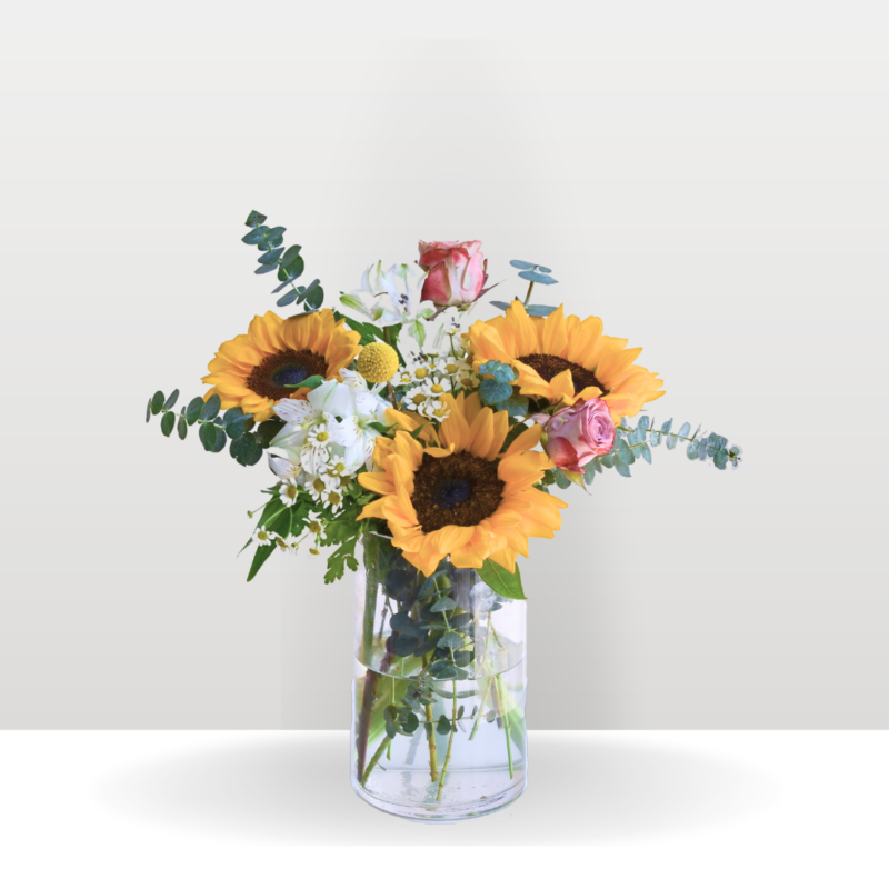 Sunny Charm Vase Flower