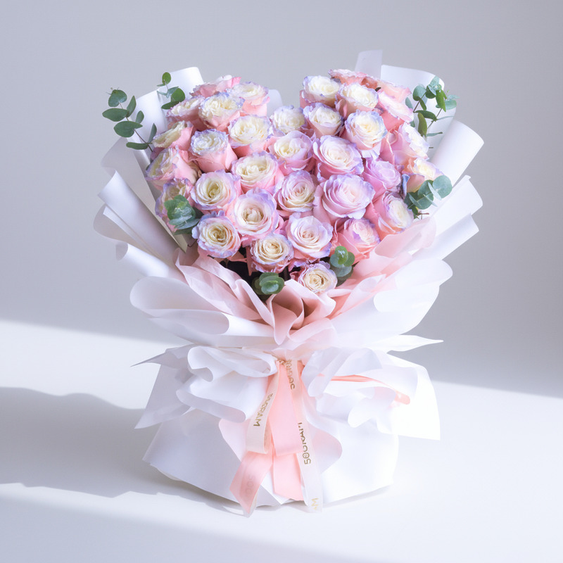 Aurora 33 Roses Hand Bouquet