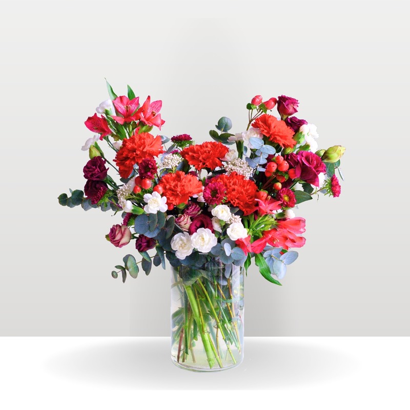 Burgundy Bliss Vase Flower