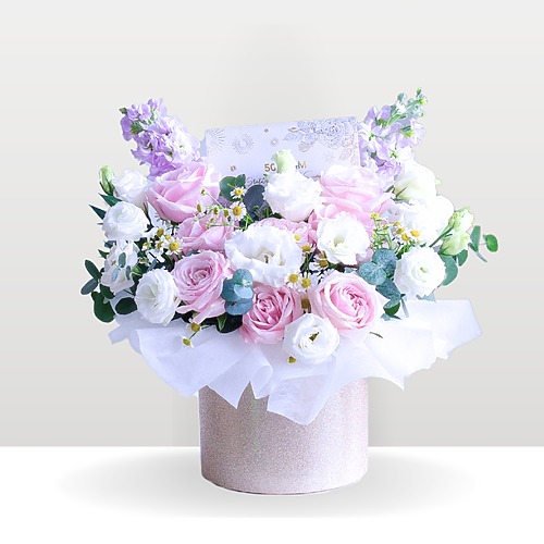 Lovebirds bloom flower box 1