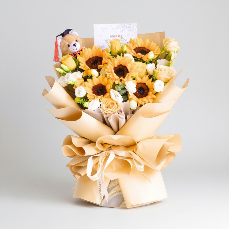 Future Bright Sunflower Hand Bouquet