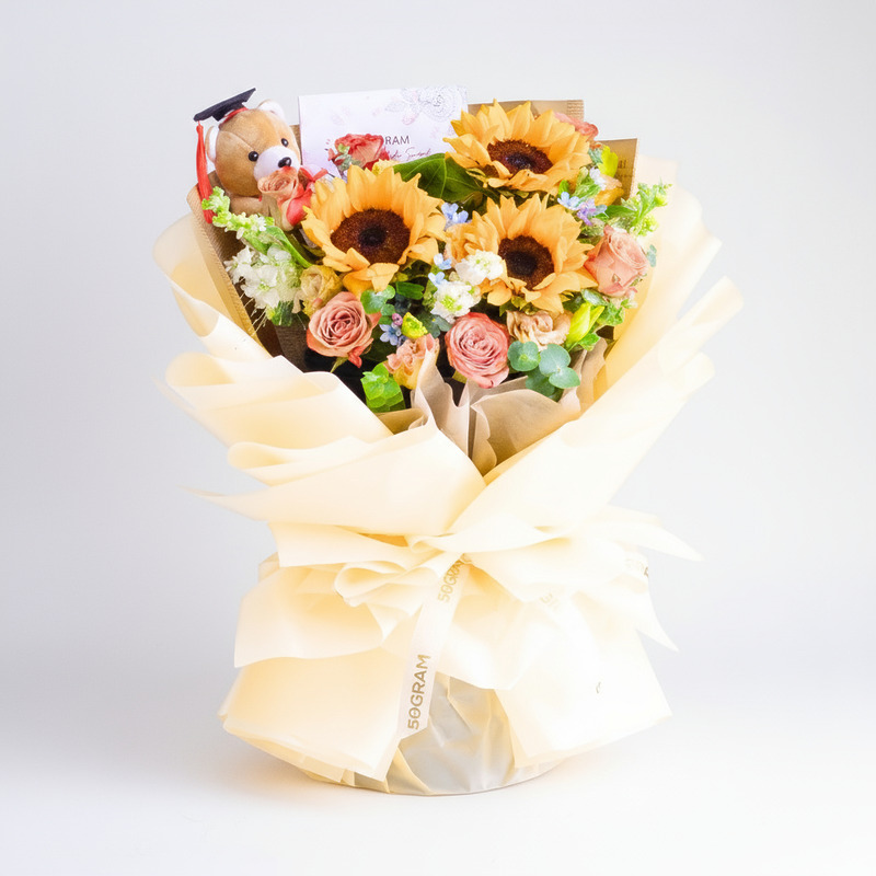 Honor Bloom Sunflower Hand Bouquet