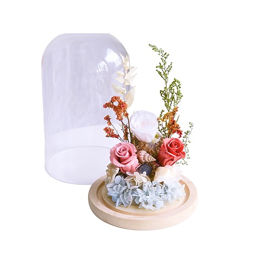 Sandy shores blue hydrangea preserved flower 1