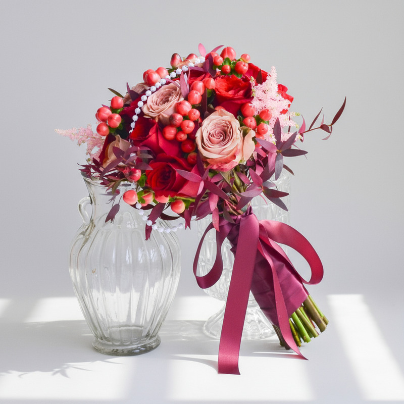Red Wedding Bells | Bridal Bouquet
