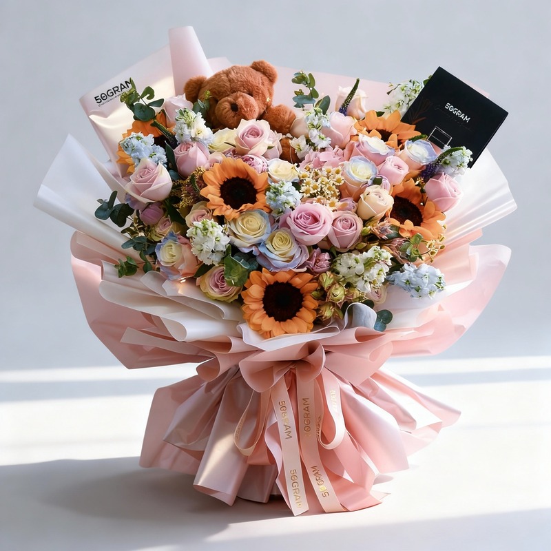 Luminous Beauty Hand Bouquet