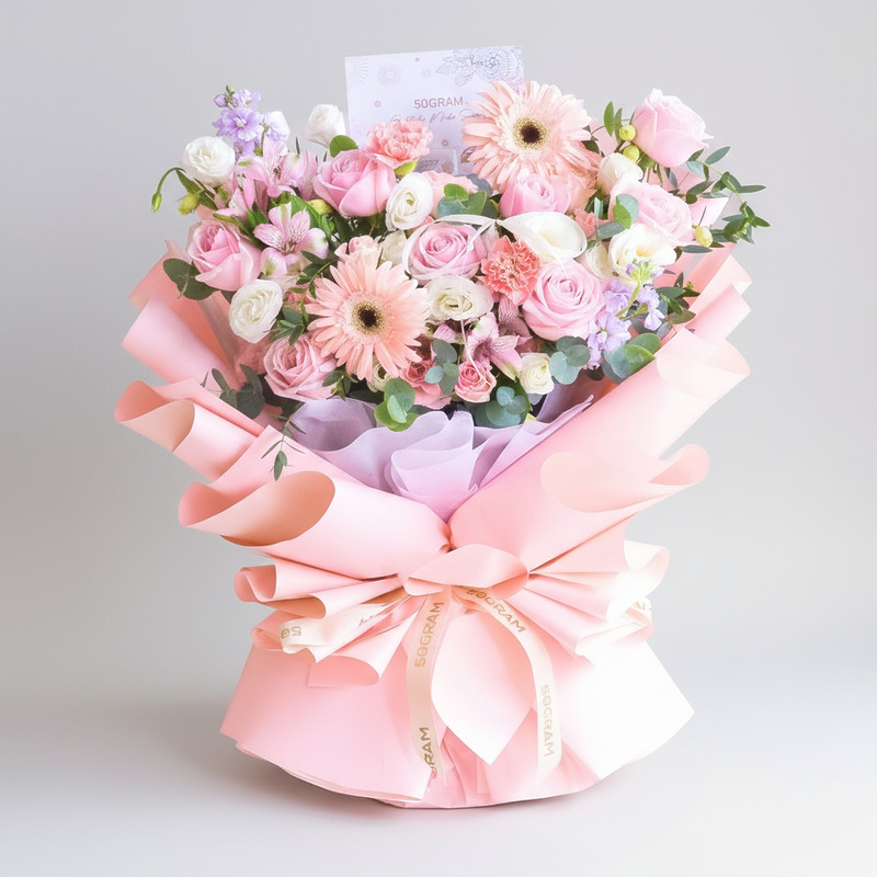 Lush Romance Hand Bouquet