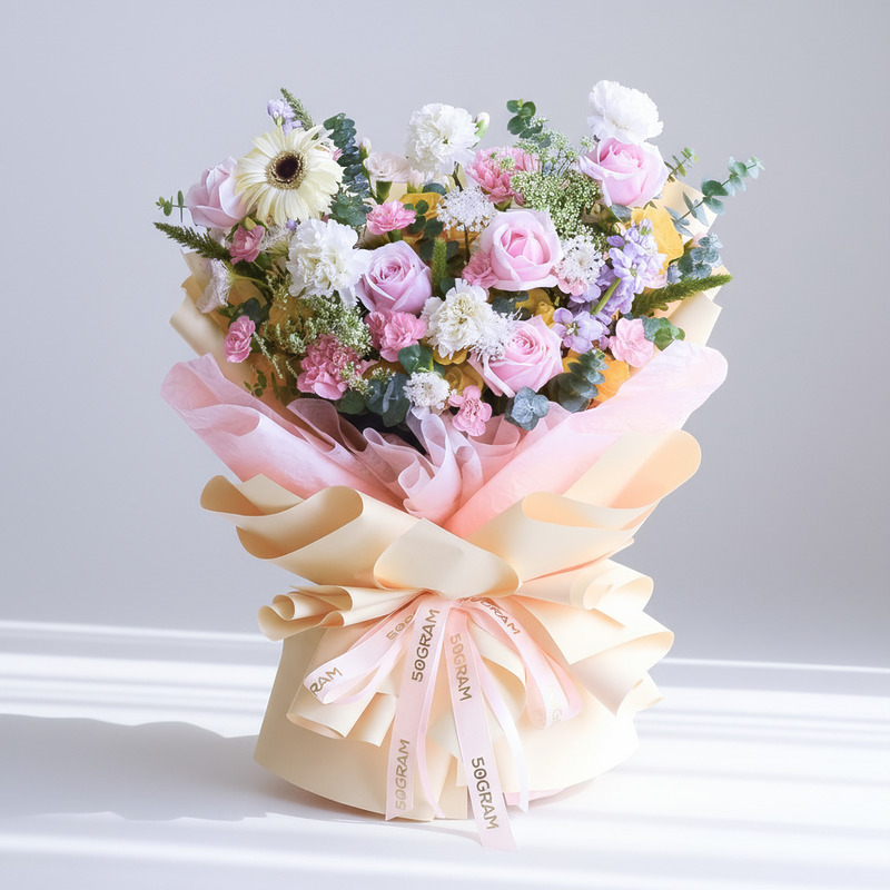 Honey Haze Hand Bouquet