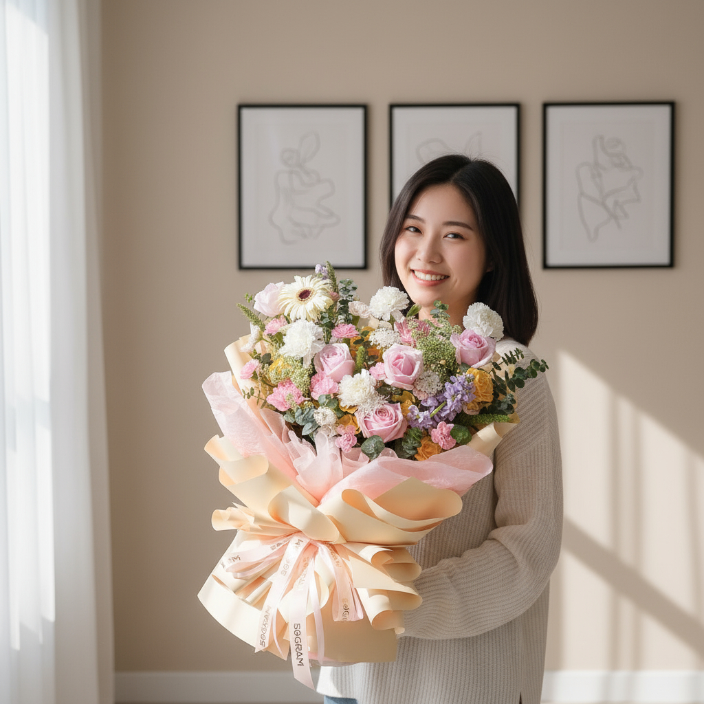 Honey haze hand bouquet - image 2