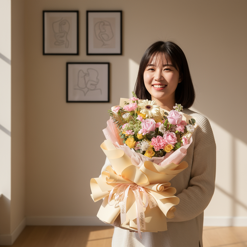 Honey haze hand bouquet - image 3