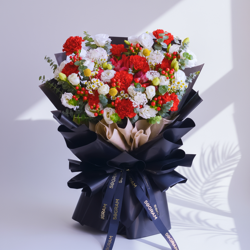 Noir muse hand bouquet