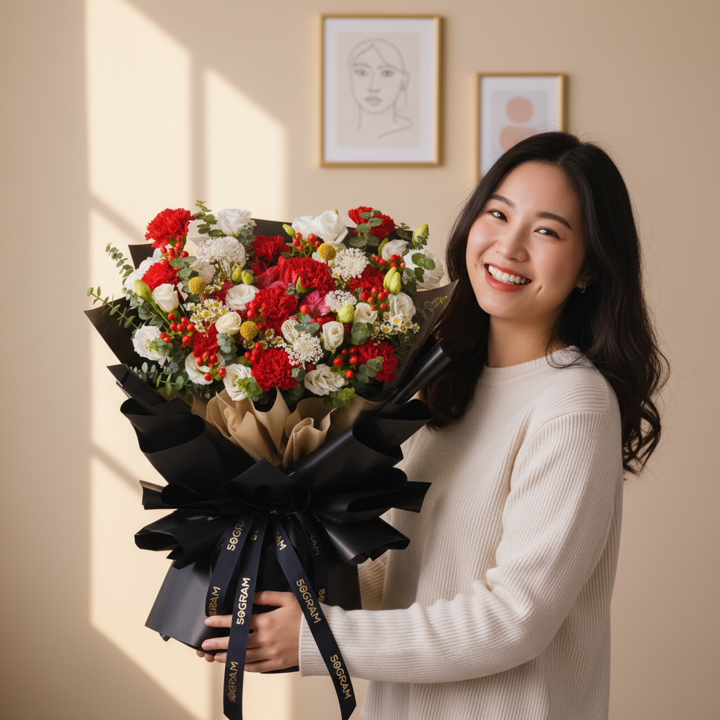 Noir muse hand bouquet - image 2