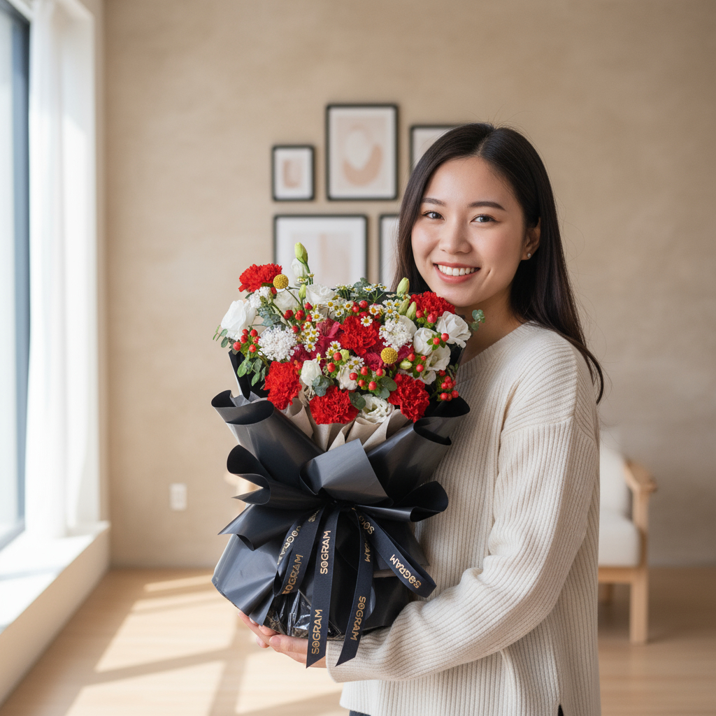 Noir muse hand bouquet - image 3