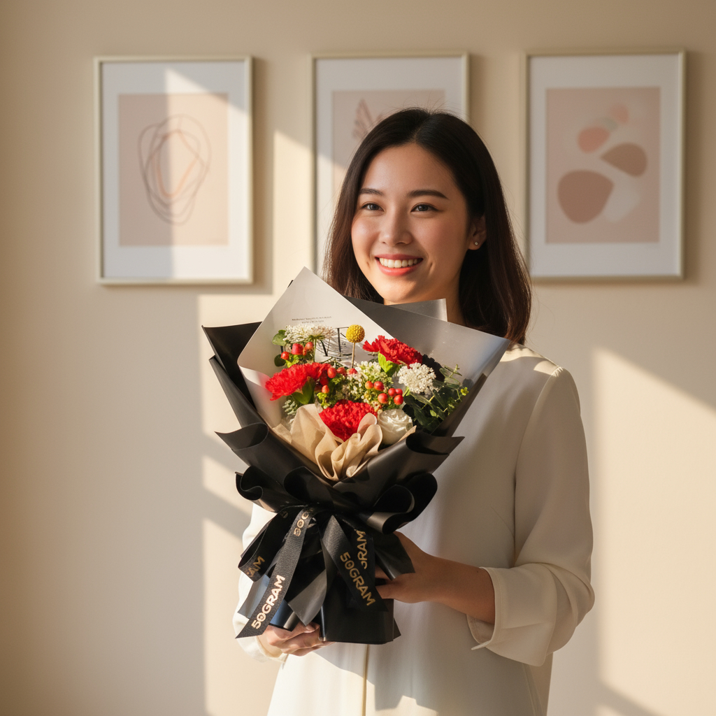 Noir muse hand bouquet - image 4