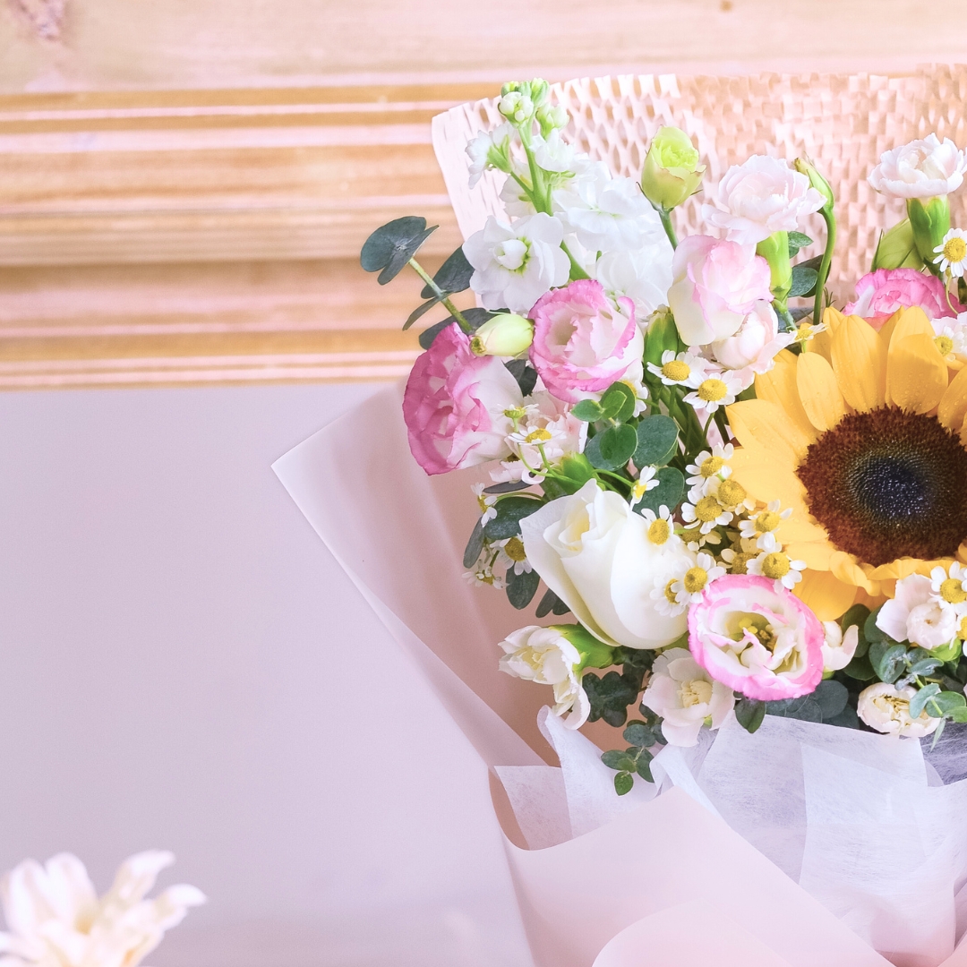 Sugar sun sunflower hand bouquet - image 13