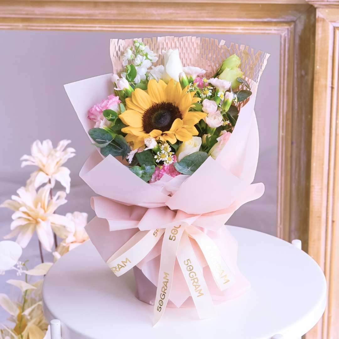 Sugar sun sunflower hand bouquet - image 17
