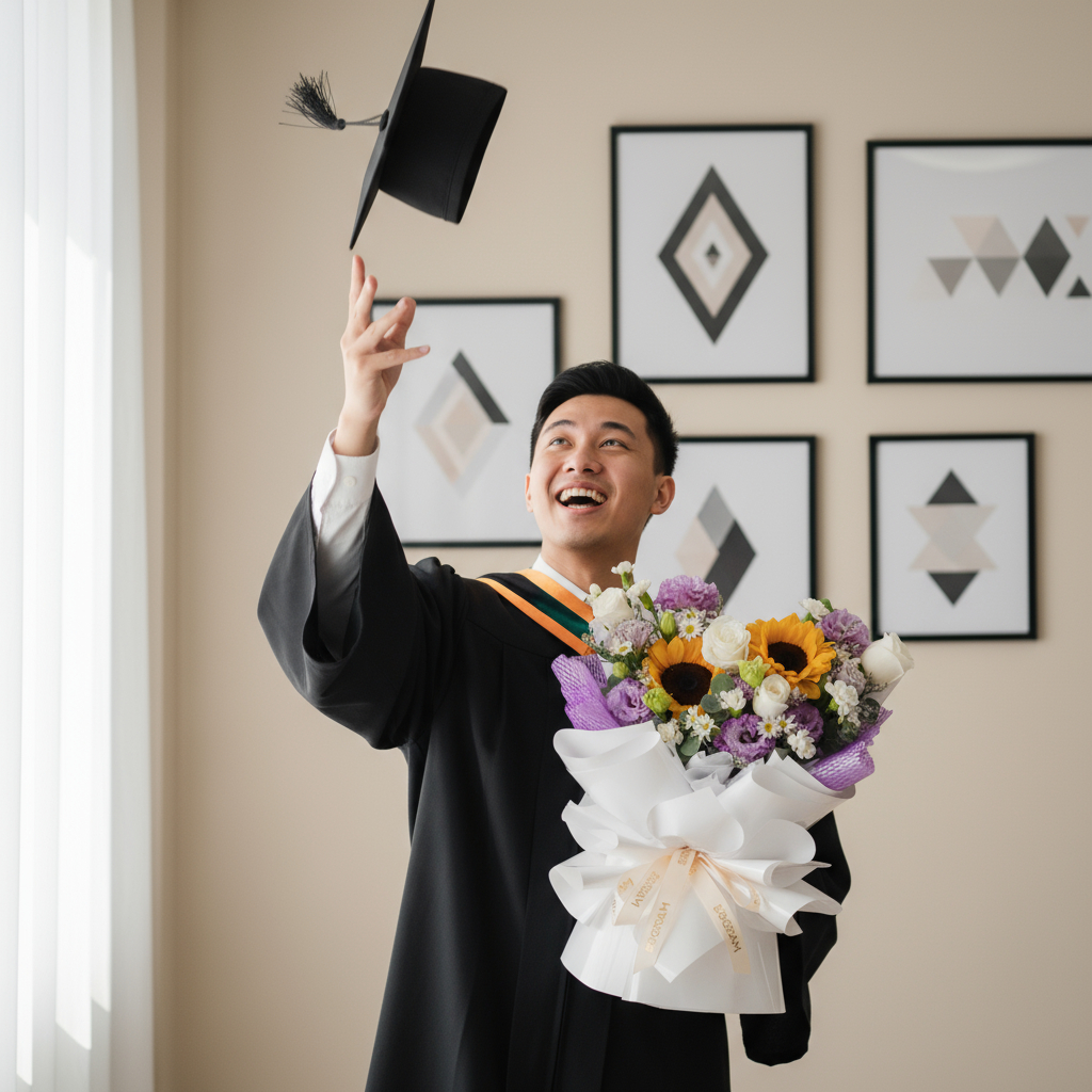 All set to soar hand bouquet - image 3