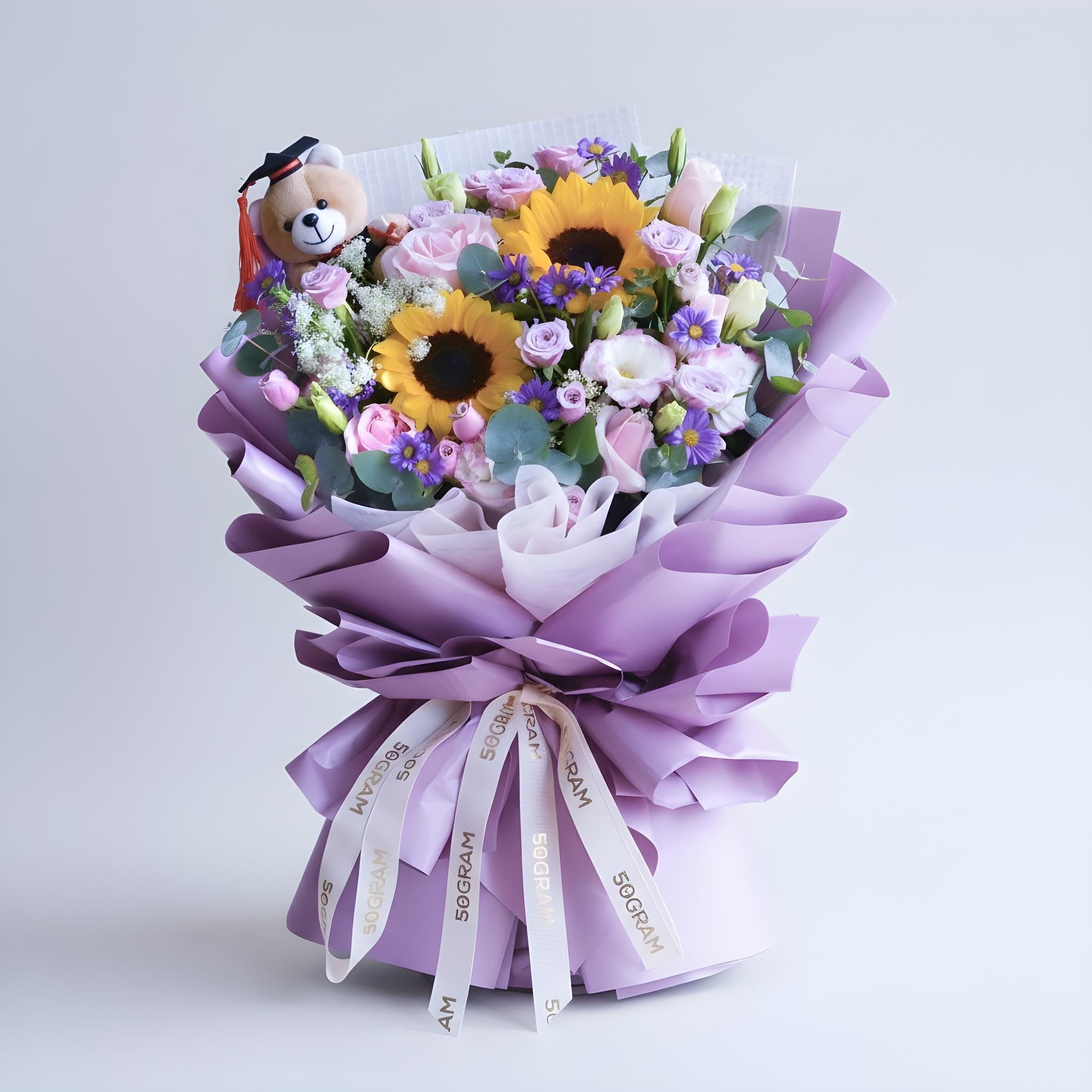 Turning tassels hand bouquet