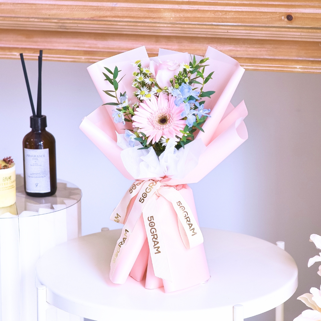 Joylet pink rose hand bouquet - image 6