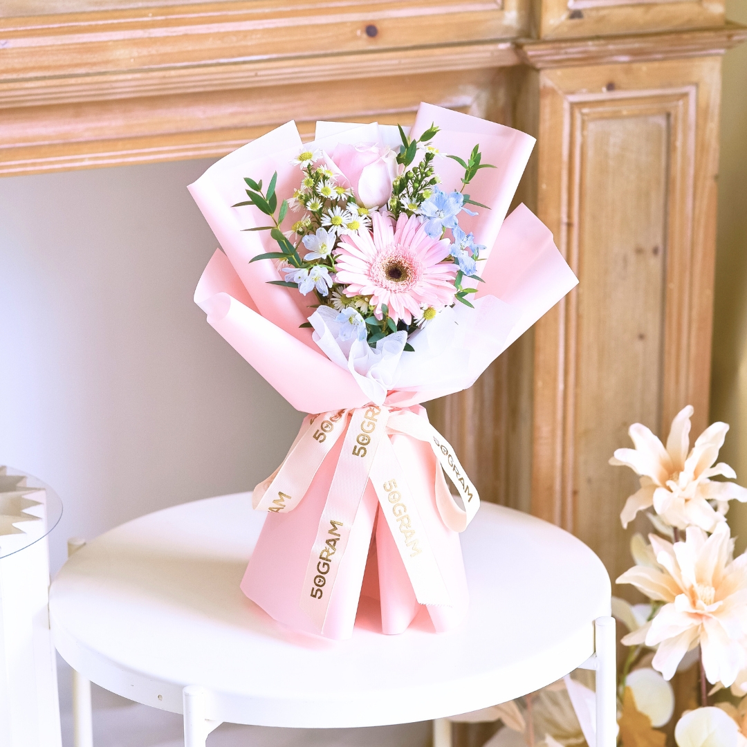 Joylet pink rose hand bouquet - image 5