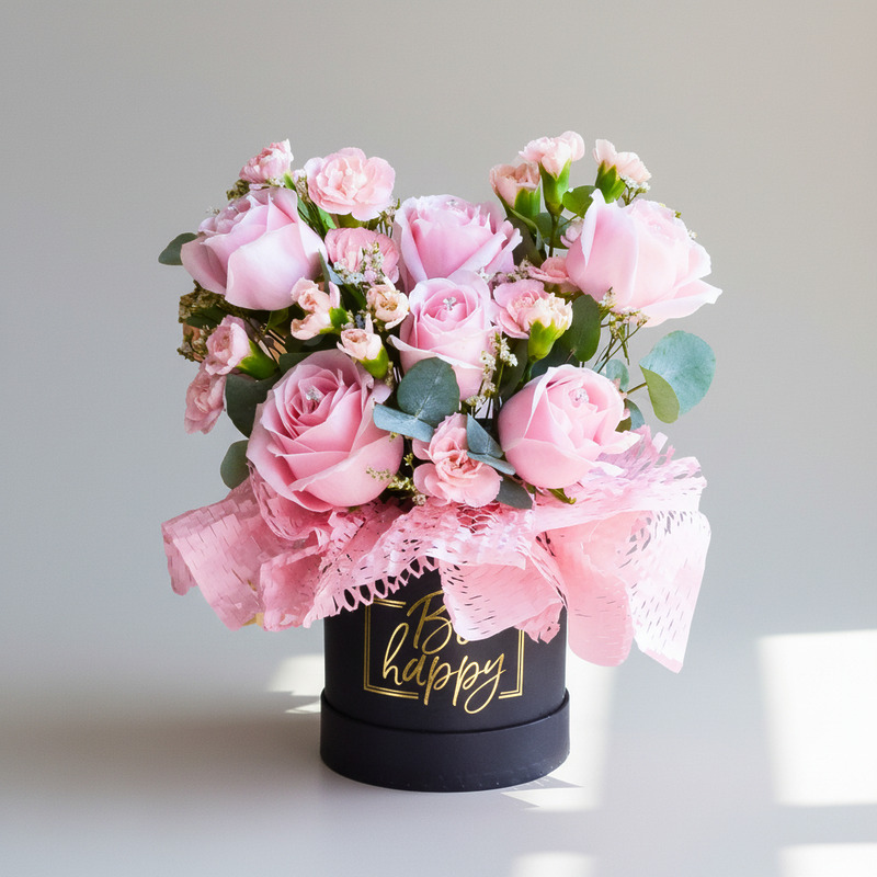 Rosé Edge Qi Xi Flower Box