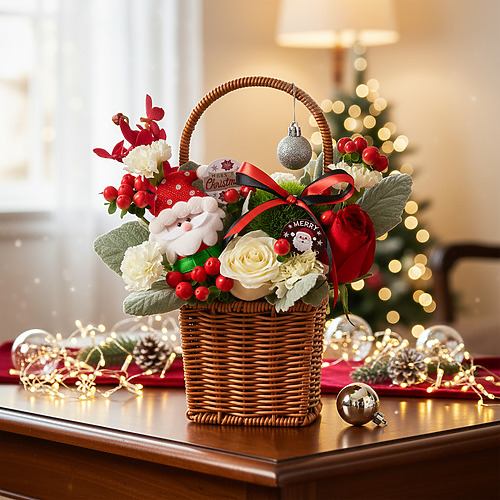 Merry bloom flower basket fp 1