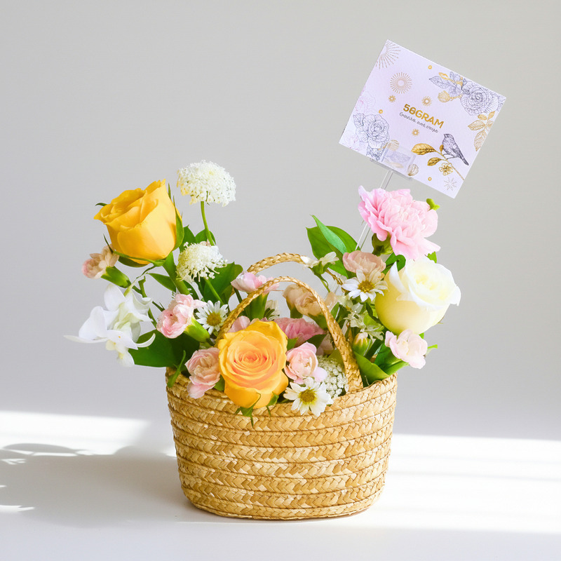Bright Day Flower Basket