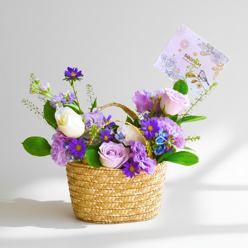 Graceful Garden Flower Basket