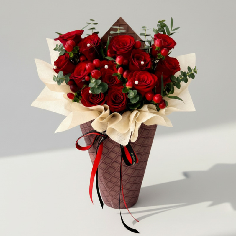 Sweet on You Valentine Ice Cream Hand Bouquet